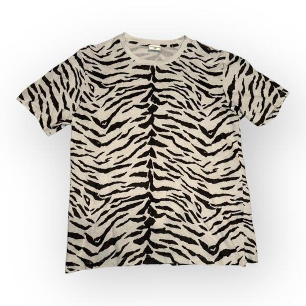 Saint Laurent Zebra Print Tee